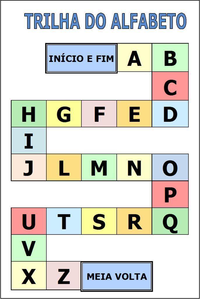 Jogo trilha do alfabeto - Atividades para a Educação Infantil