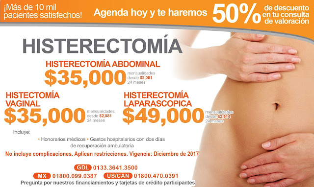 Precio Histerectomía en Guadalajara Precio Histerectomía en Guadalajara