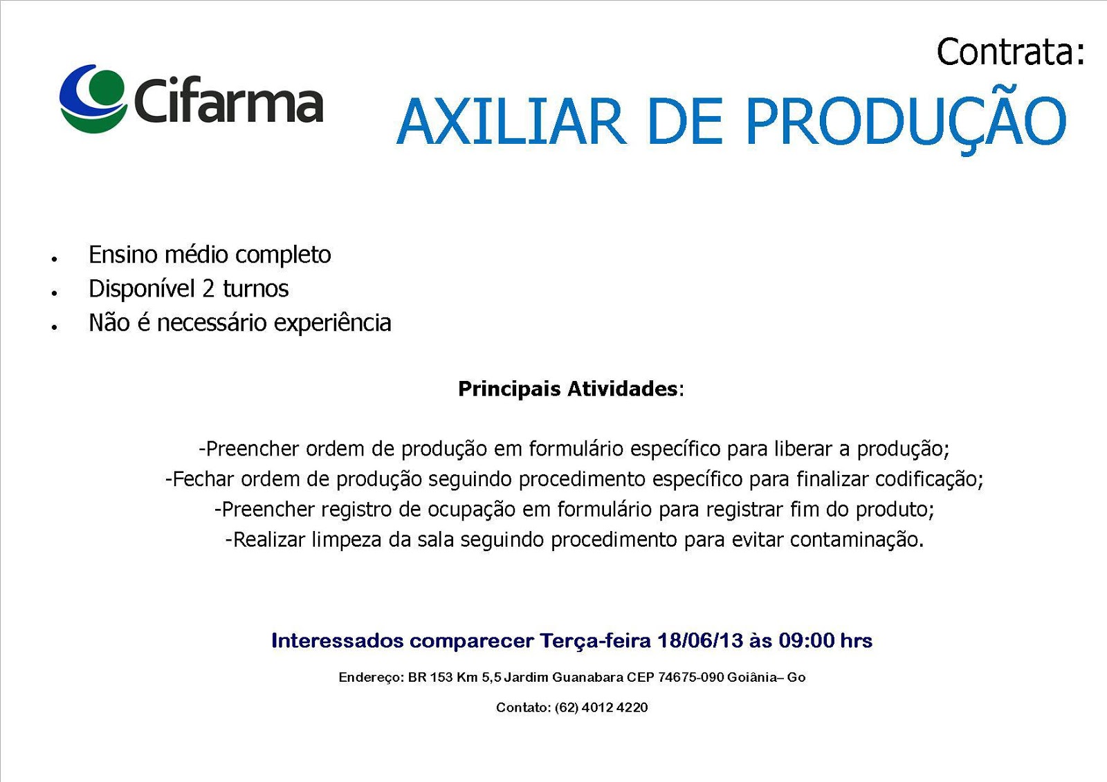 Exemplo De Curriculo Auxiliar De Produção