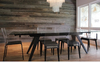 Reclaimed wood wall for Venice FL real estate