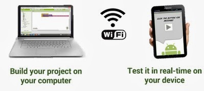 Instrucciones App Inventor - Cómo conectar su teléfono o tableta sobre WiFi