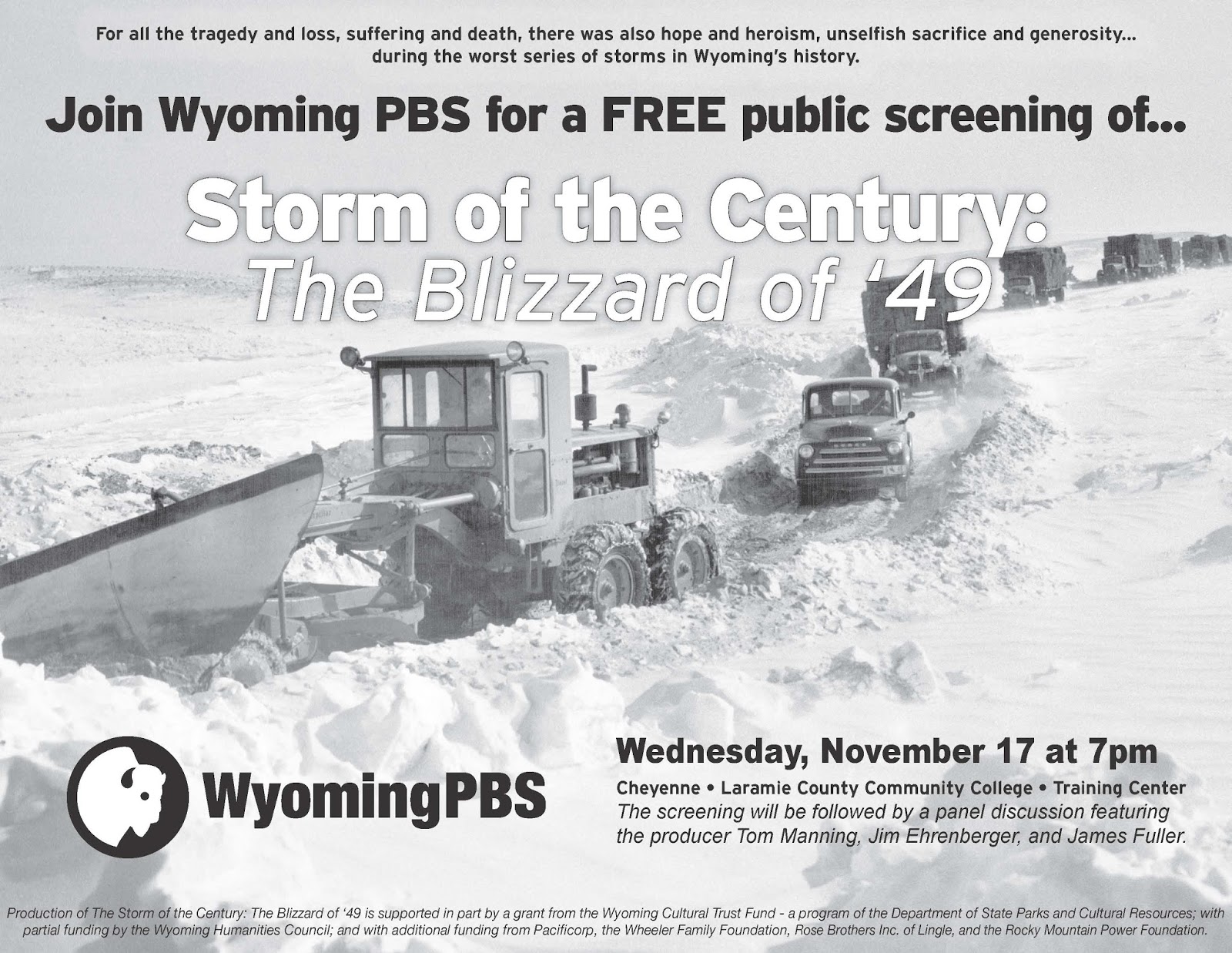 Wyoming EPSCoR: Documentary Screening: Storm of the Century: The ...
