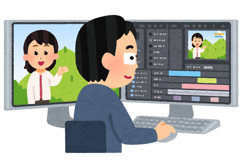 映像編集のイラスト テレビ かわいいフリー素材集 いらすとや