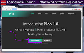 Install Pico 1.0.6 PHP CMS ( flat-file, noDB ) on Windows tutorial 7
