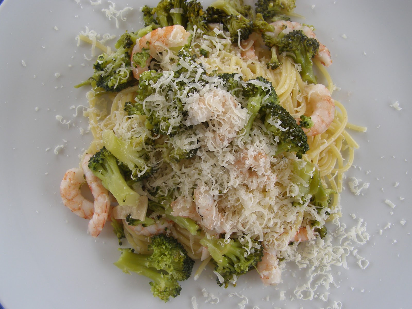 besos de canela y menta Pasta con brocoli y gambas