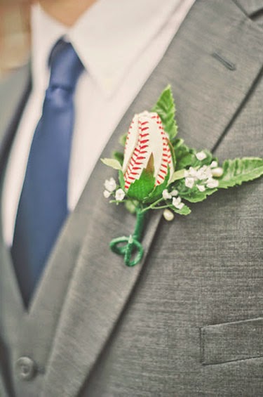 Baseball Rose wedding ideas - boutonniere ideas - baseball rose - wedding services in Philadelphia PA. - inspiration by K'Mich - wedding ideas blog