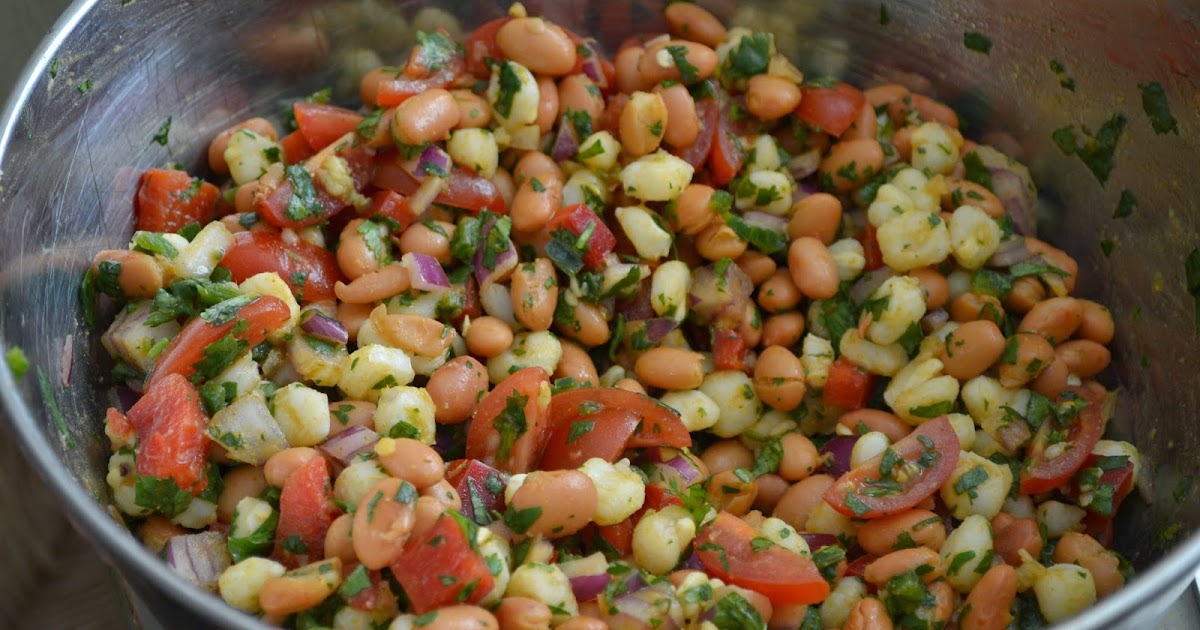 Al's Recipe Reviews Pinto Bean and Hominy Salad