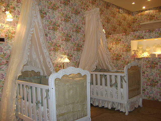 Quarto para gêmeas Ideias para quartos de bebês gêmeos