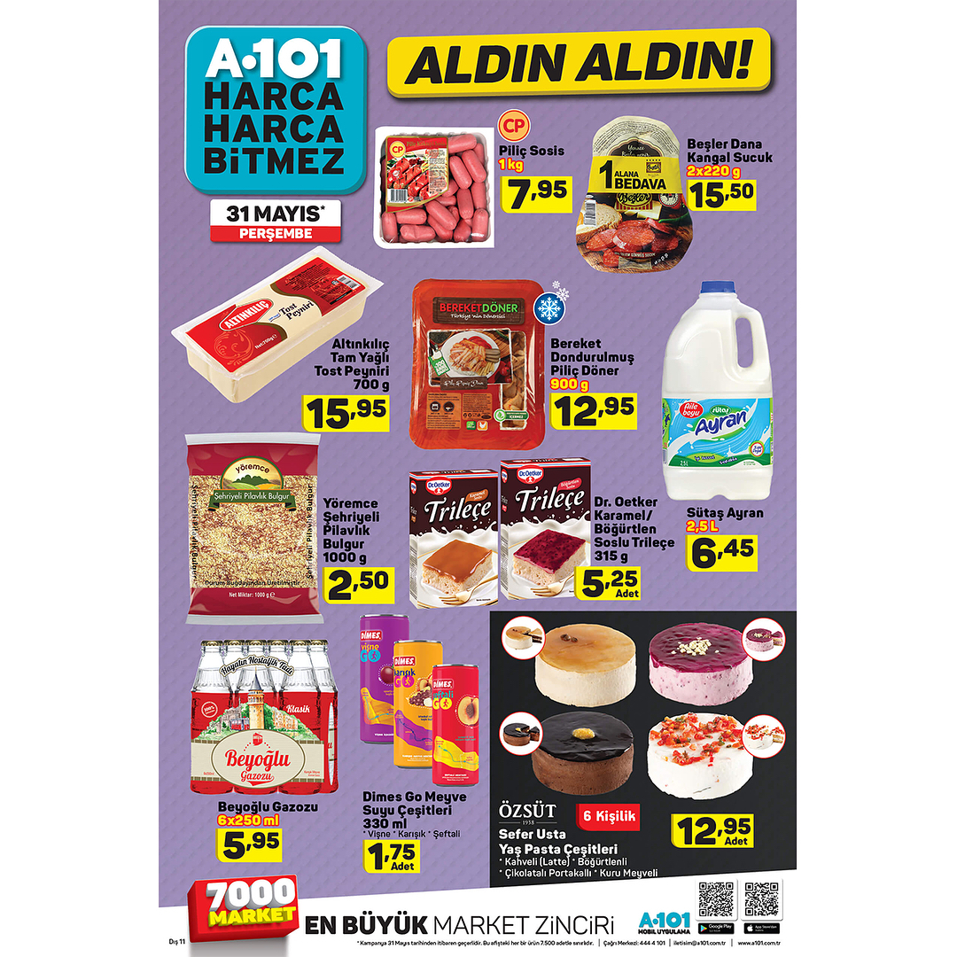 A101 Market Haziran Ayi Indirimleri Kampanyalar 31 Mayis 30 Haziran 2018