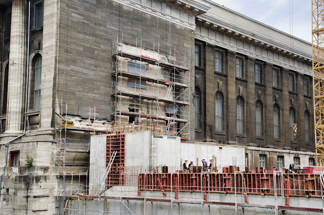 Baustelle Empfangsgebäude für die Museumsinsel, James-Simon-Galerie, Pergamon Museum, Am Kupfergraben, Bodestraße 1-3, 10178 Berlin, 02.06.2015