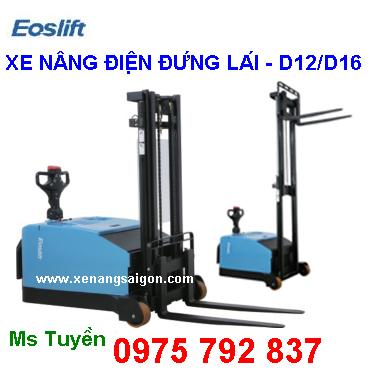 Xe nâng điện D12/D16 Eoslift - sử dụng cho các loại Pallet, giá cực tốt