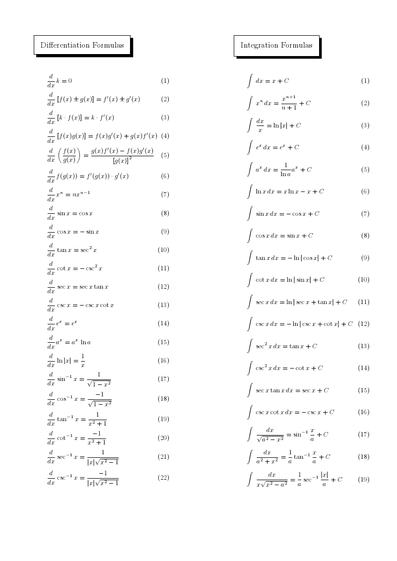 ELECTRICAL 2007 Math233 Differentiation & Integration