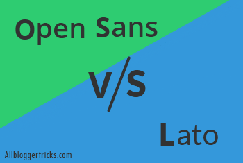 Open Sans vs Lato