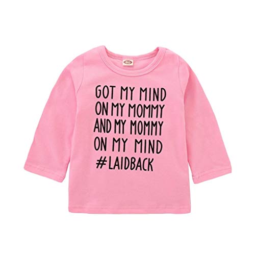 Baby Shirt 14 Years Old,Toddler Boys Girls Kid Fall Winter Clothes Long Sleeve Letter Print