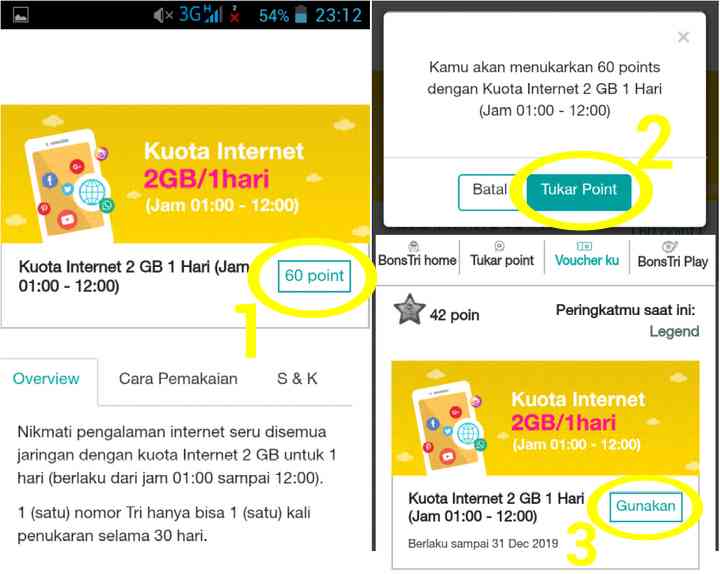 Cara Tukar Poin Bonstri Jadi Kuota Internet