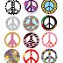 Símbolos de Paz y Amor con Diferentes Rellenos.