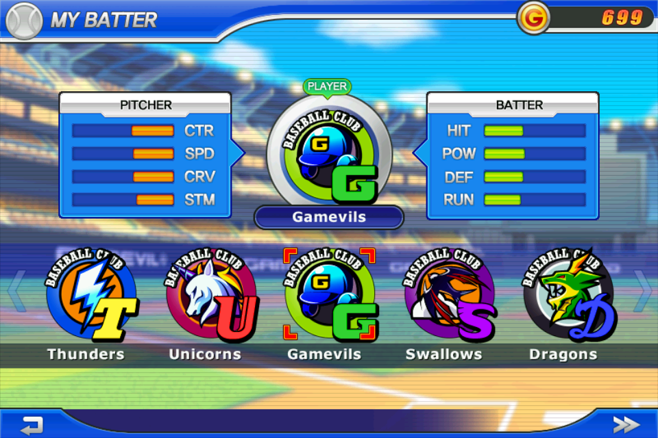 Baseball Superstars 2012: TEAMS / SUPER PLAYERS