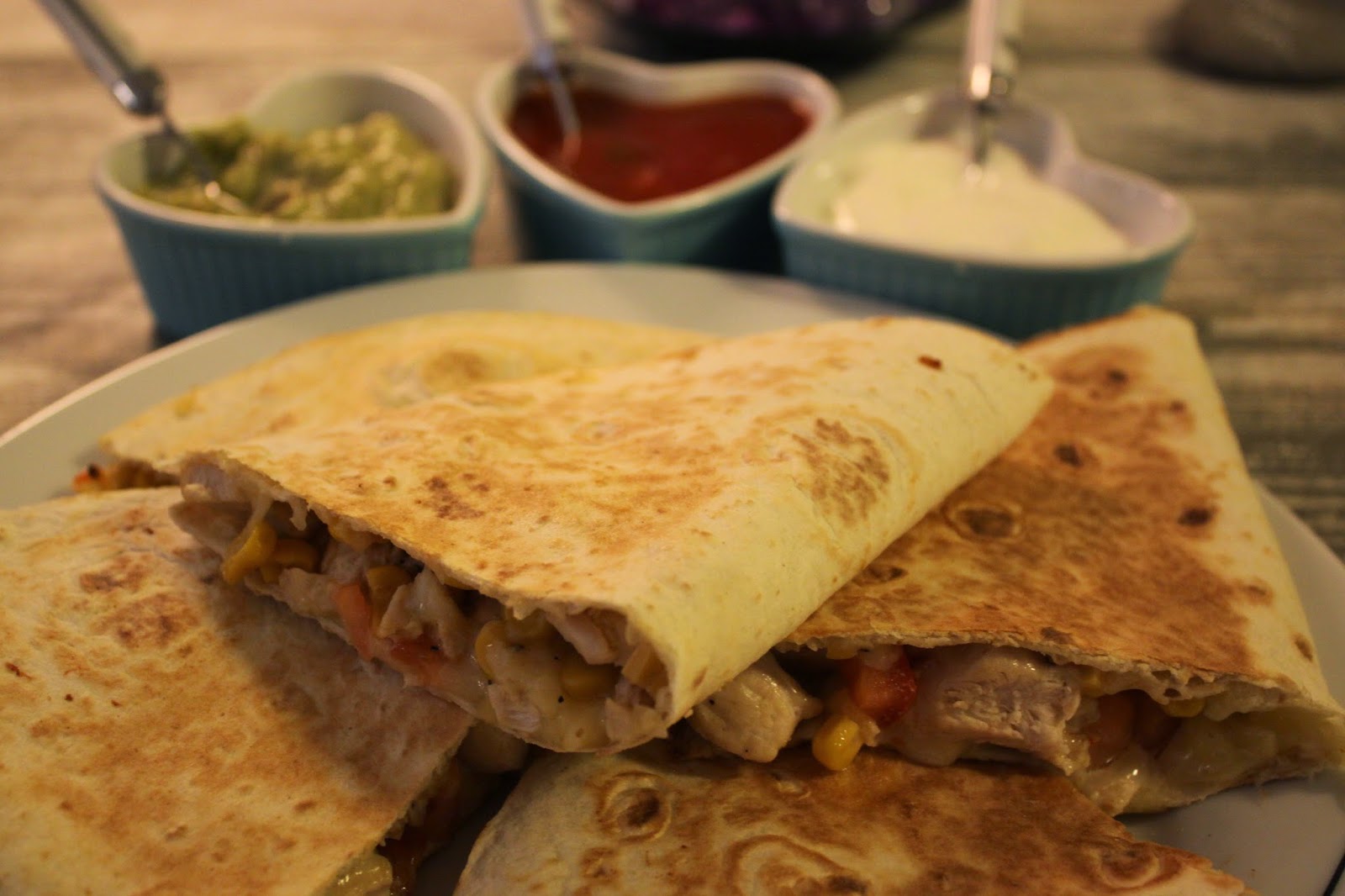 Velkommen til Kjøkkenkroken Quesadilla med kylling