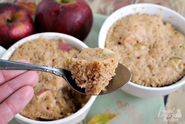 Brimming with chunks of fresh apple & warm chai spices, these Apple Chai Mug Cakes for Two are ready in less than 10 minutes.