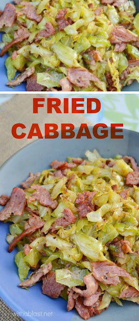 Looking for a quick and easy side dish ? Try this Fried Cabbage - most delicious !