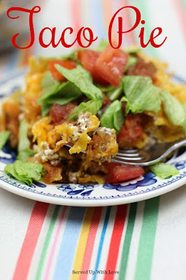 Taco Pie recipe from Served Up With Love