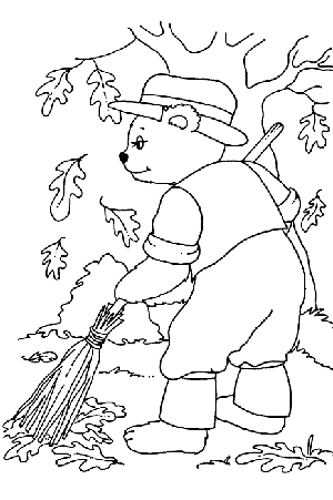 Recursos para Educación Infantil: Fichas para colorear; Tema: El Otoño.