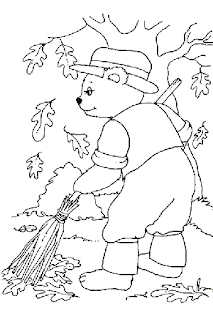 Recursos para Educación Infantil: Fichas para colorear; Tema: El Otoño.