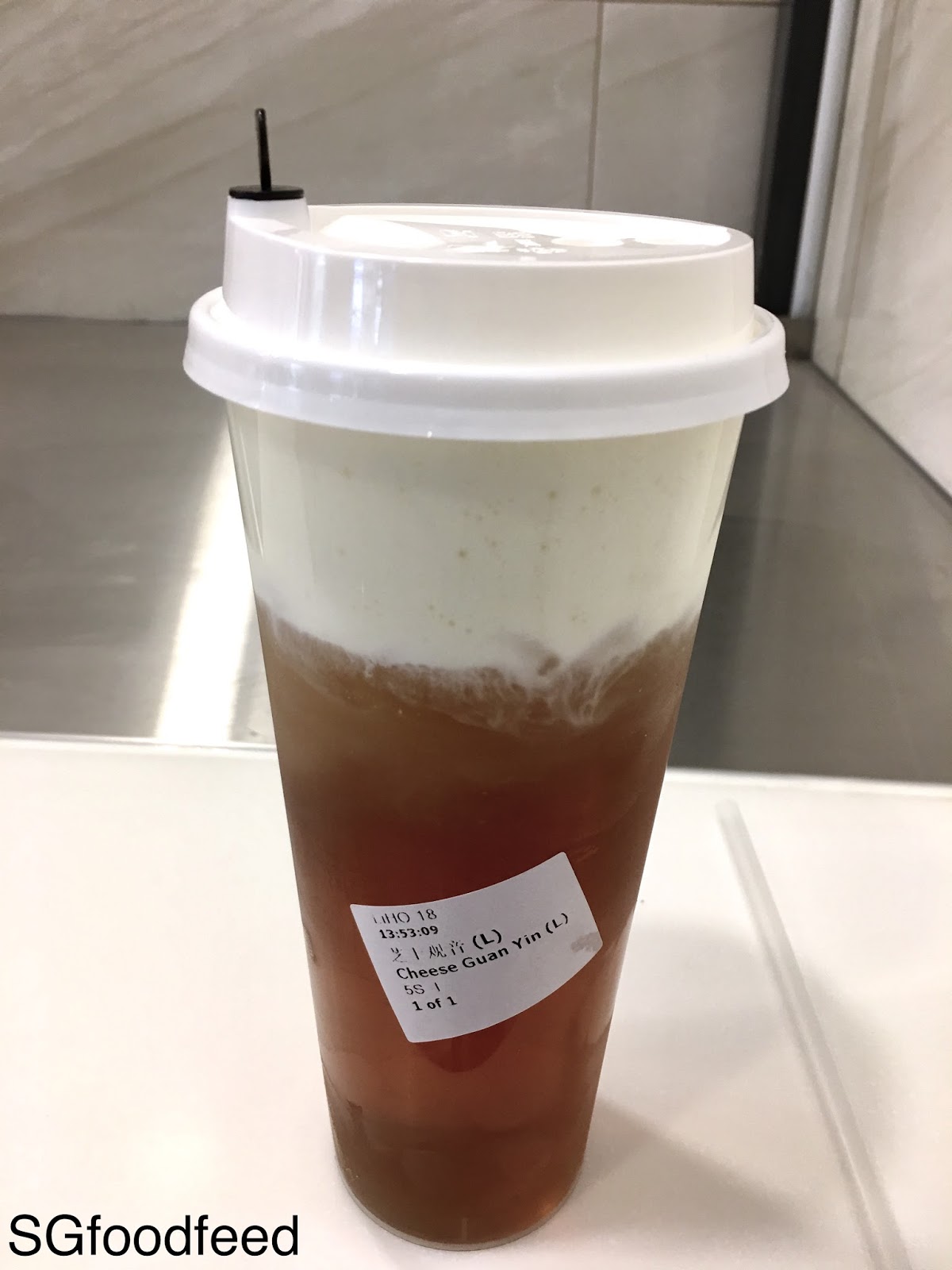 SGfoodfeed LiHO (哩喝!) Cheese foam mix with Tea!