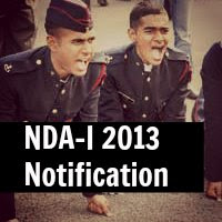 NDA I 2013 Notification 