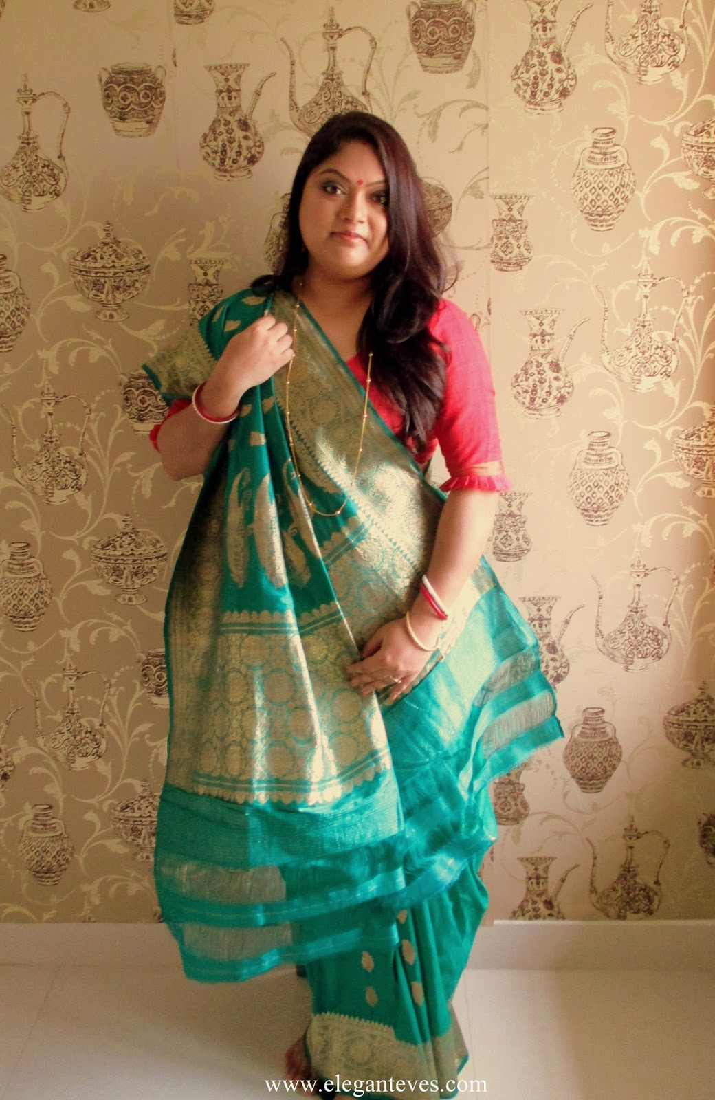 Katan Silk Banarasi Saree: Inherited treasures - Elegant Eves