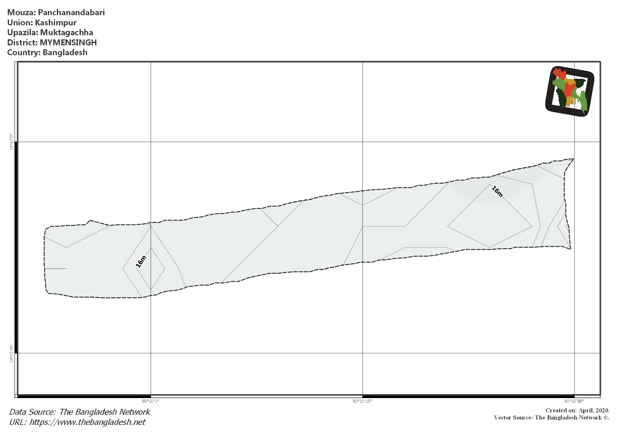 Map of Panchanandabari Mouza of Muktagachha Upazila, MYMENSINGH Map of Panchanandabari Mouza of Muktagachha Upazila, MYMENSINGH, Bangladesh.