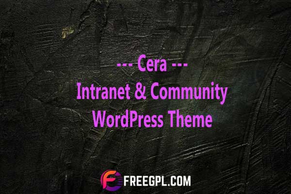 Cera - Intranet & Community Theme Free Download