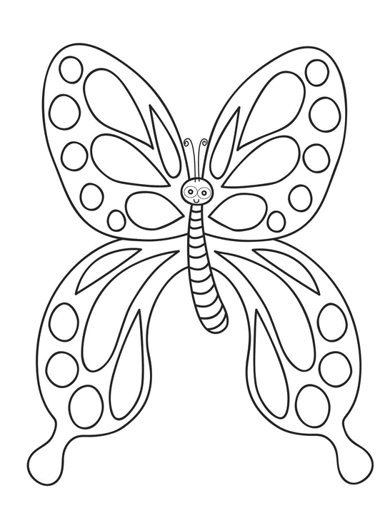 label butterfly coloring pages - photo #37