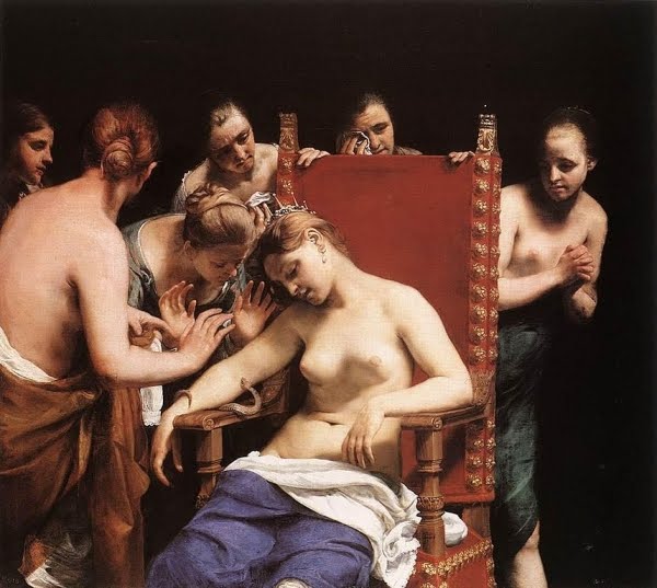 la morte di Cleopatra di Guido Cagnacci