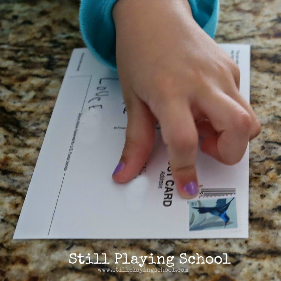 Postcards for Kids Still Playing School