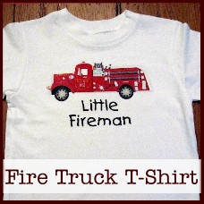 fire truck tshirt