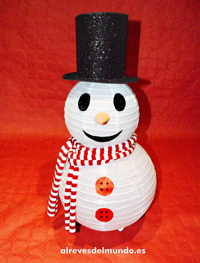 muñeco nieve navidad manualidades