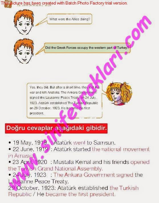 8.SINIF İNGİLİZCE MEB YAYINLARI DERS KİTABI CEVAPLARI SAYFA 60 - Ders