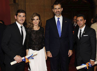 Iker Casillas y Xavi Hernández Premio Príncipe de Asturias de los Deportes 2012