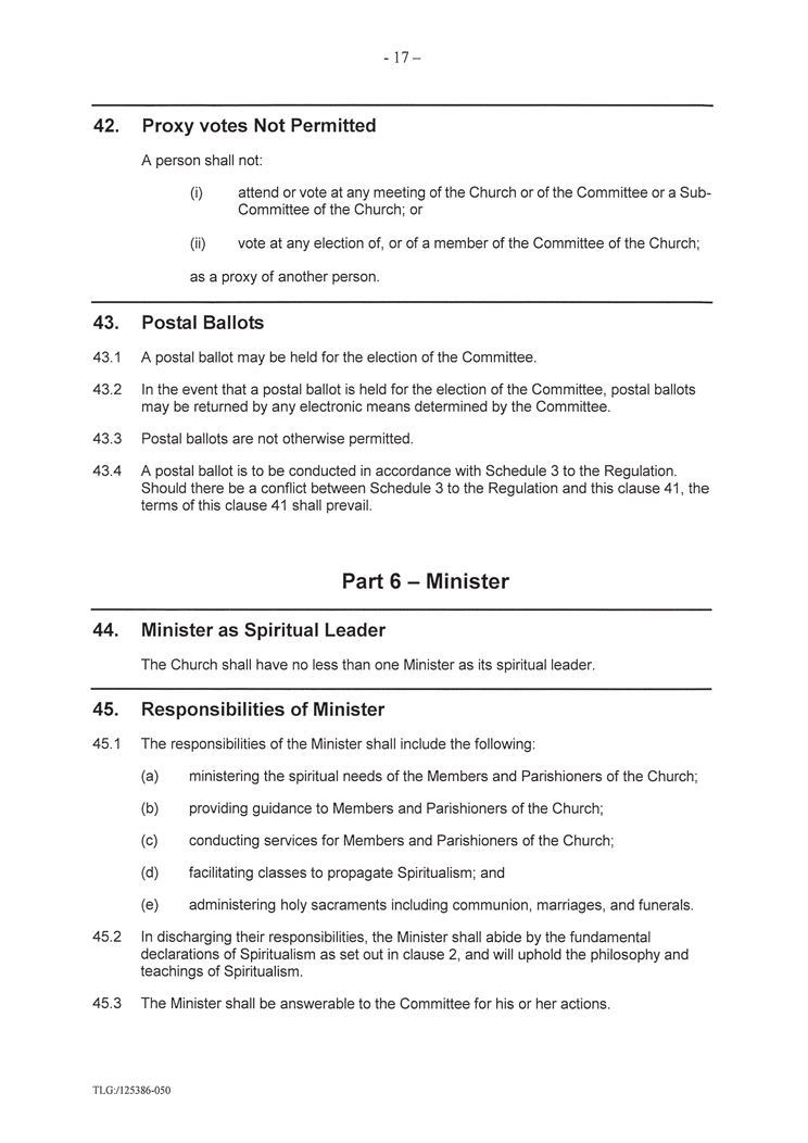 Constitution of The Congregation of the Enmore Spiritualist Church Incorporated