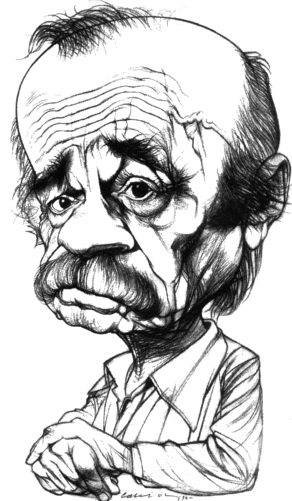 Ernesto Sabato Dibujo de Ernesto Sabato en caricatura
