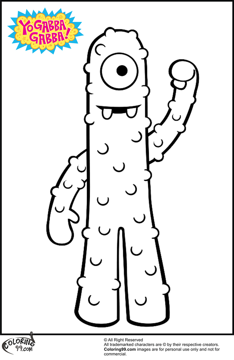 yogabbagabba coloring pages - photo #7