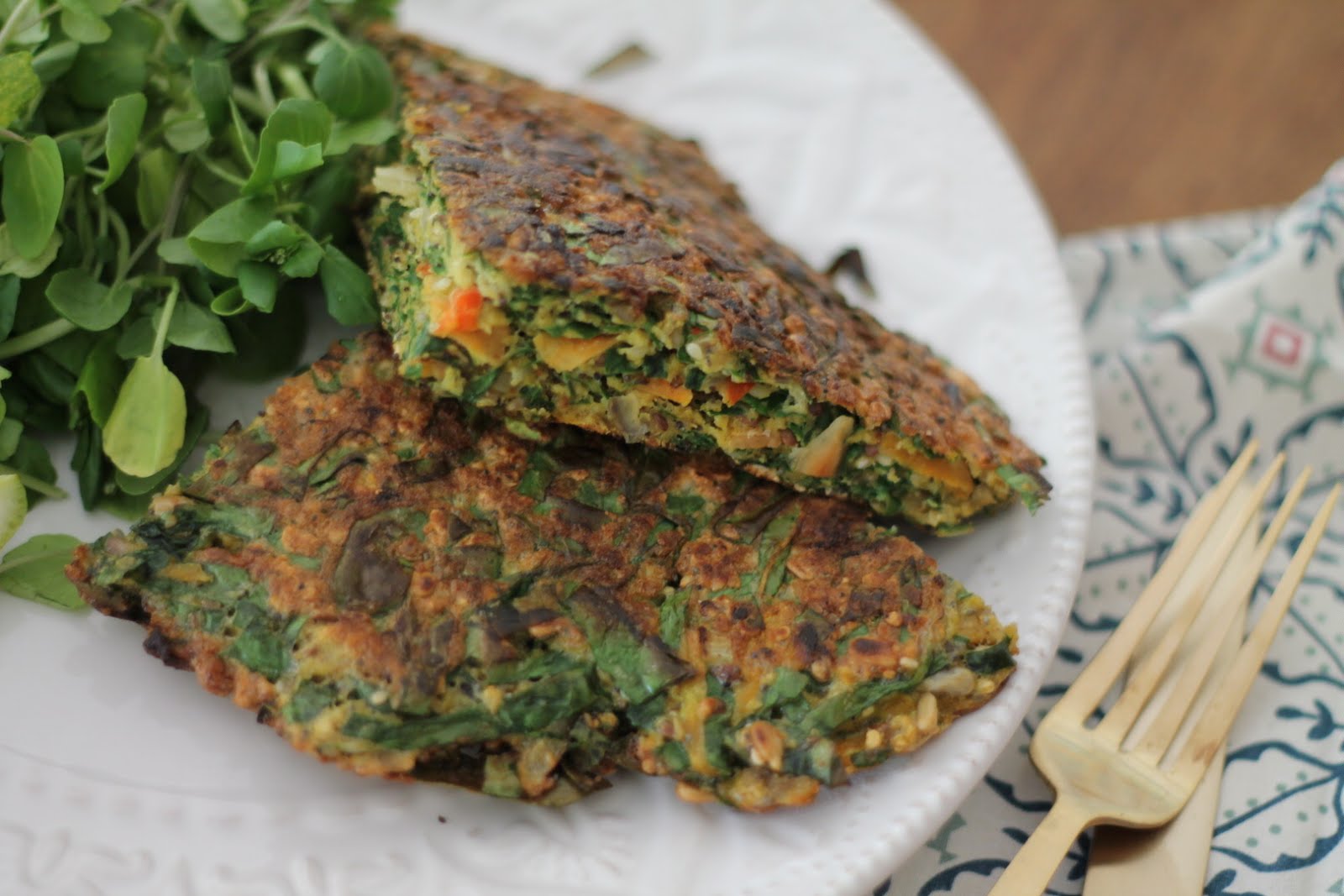 tortilla de verduras y avena WHAT A LIGHT! blog