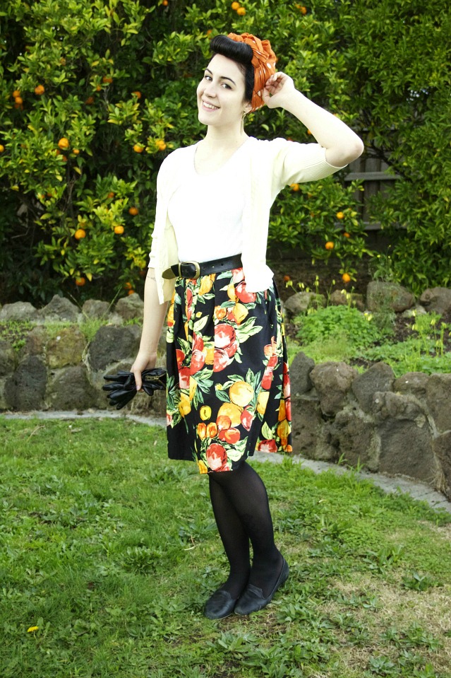 Fruit print skirt DIY