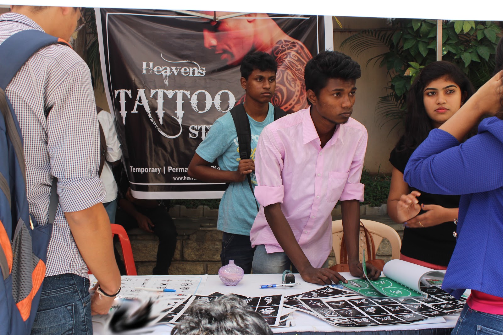Best Tattoo in Bangalore Heavens tattoo studio in Marché 2K16 St. Joseph's College of Commerce