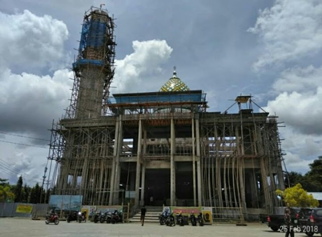 MASYA ALLAH.. MEGAH!! Inilah Penampakan Masjid Agung Al Aqsha Sentani, Mercusuar Dakwah di Papua