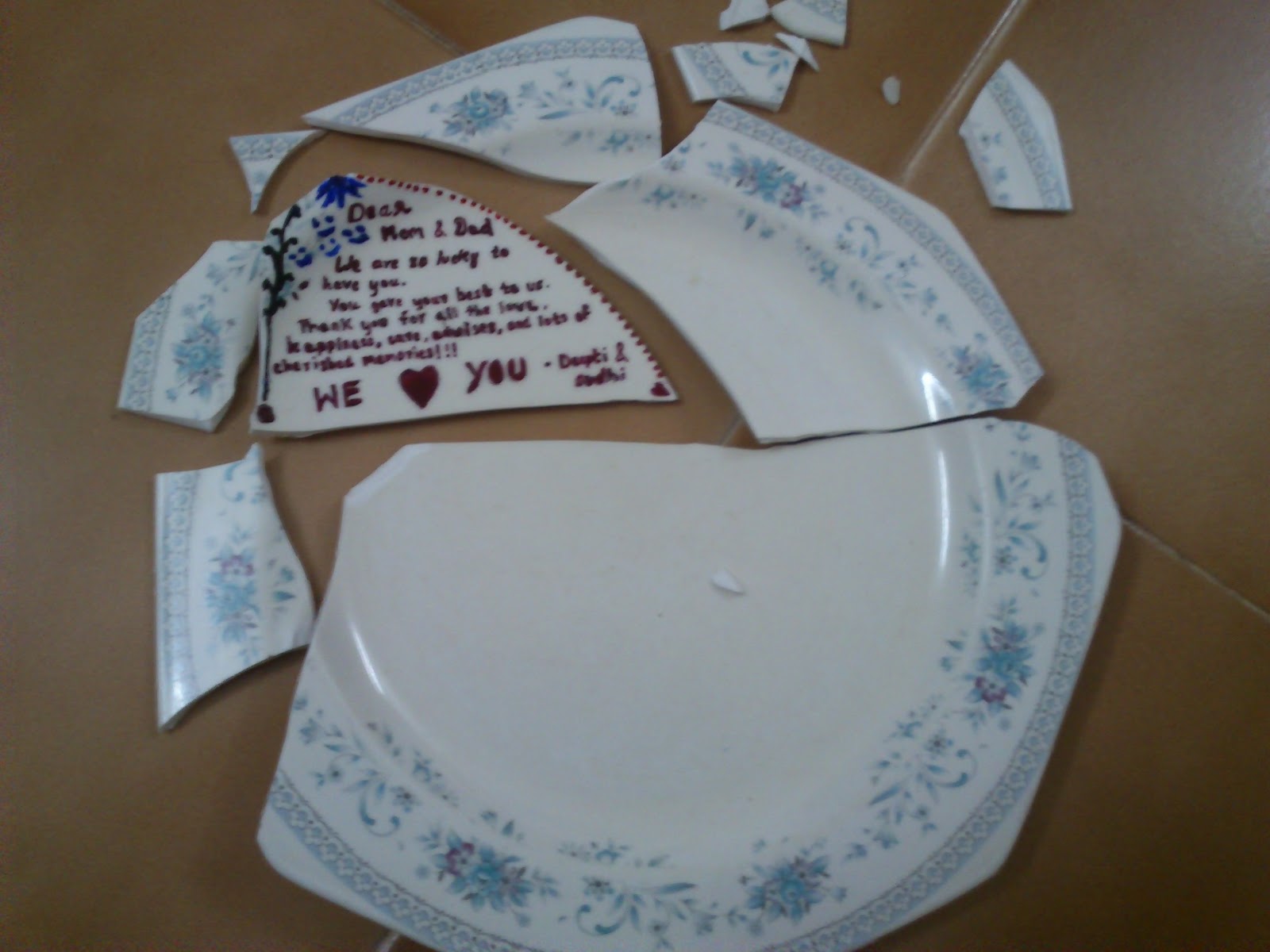 Indeed life is Beautiful !! The Broken Plate