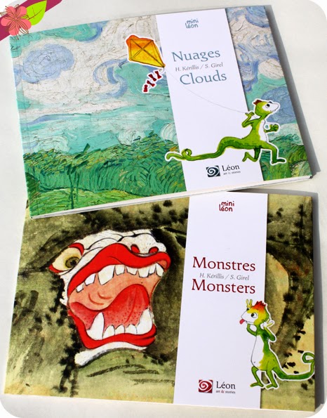 "Nuages - Clouds" & "Monstres - Monsters" de Hélène Kérillis et Stéphane Girel - éditions Léon art & stories