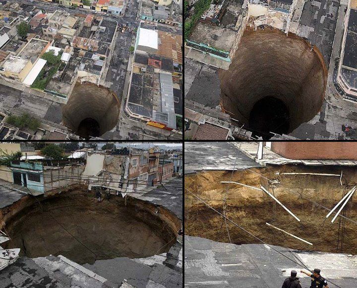 Video Images Of Giant Sinkhole In Guatemala City General