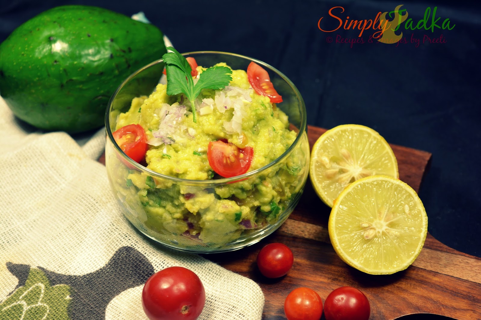 Mexican Guacamole | Homemade Mexican Avocado Dip | Simply Tadka